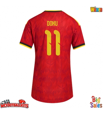 Belgium Jeremy Doku #11 Replica Home Stadium Shirt for Women World Cup 2026 Short Sleeve